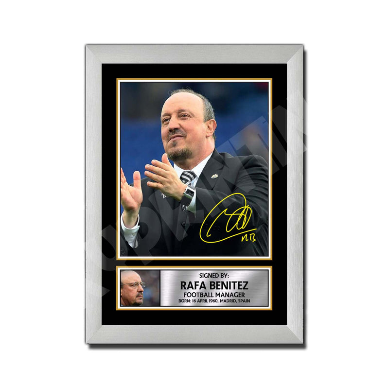 RAFA BENITEZ 2 Limited Edition Football Player Signed Print - Football