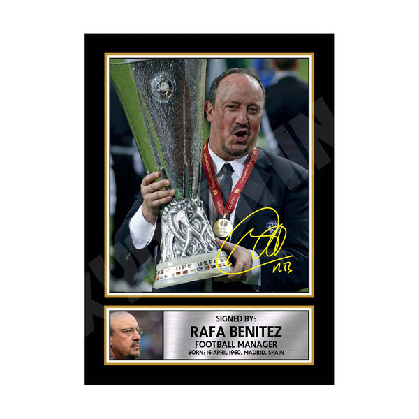 RAFA BENITEZ (1) Football Player Printed Signature Print