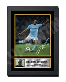 RAHEEM STERLING 1 Limited Edition Football Player Signed Print - Football