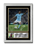 RAHEEM STERLING 1 Limited Edition Football Player Signed Print - Football