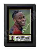 RAHEEM STERLING 2 Limited Edition Football Player Signed Print - Football