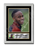 RAHEEM STERLING 2 Limited Edition Football Player Signed Print - Football