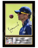 RAHUL DRAVID Limited Edition Cricketer Signed Print - Cricket Player