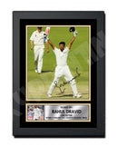 RAHUL DRAVID 2 Limited Edition Cricketer Signed Print - Cricket Player