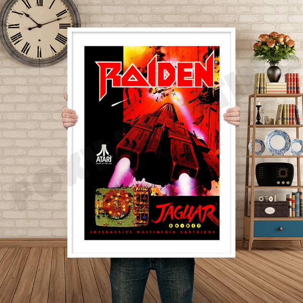 Raiden Jaguar CD Retro Game Inspired Theme Nintendo NES Gaming