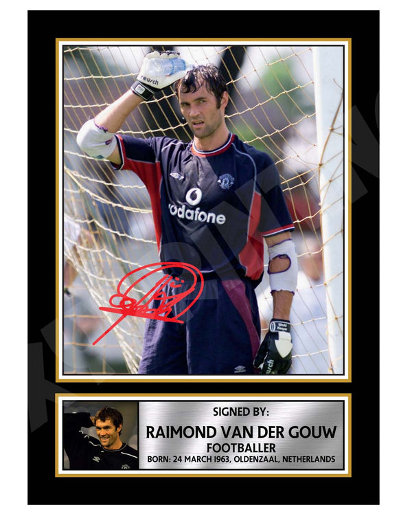 RAIMOND VAN DER GOUW 2 Football Player Printed Signature Print