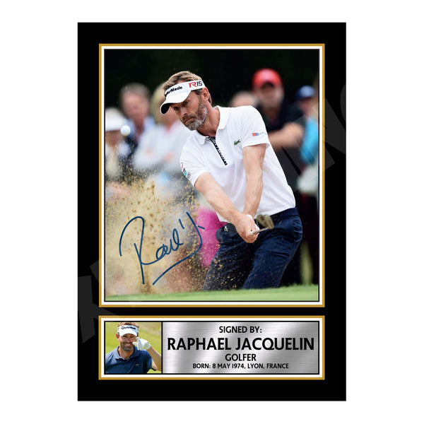 RAPHAEL JACQUELIN 2 Golfer Printed Signature Print