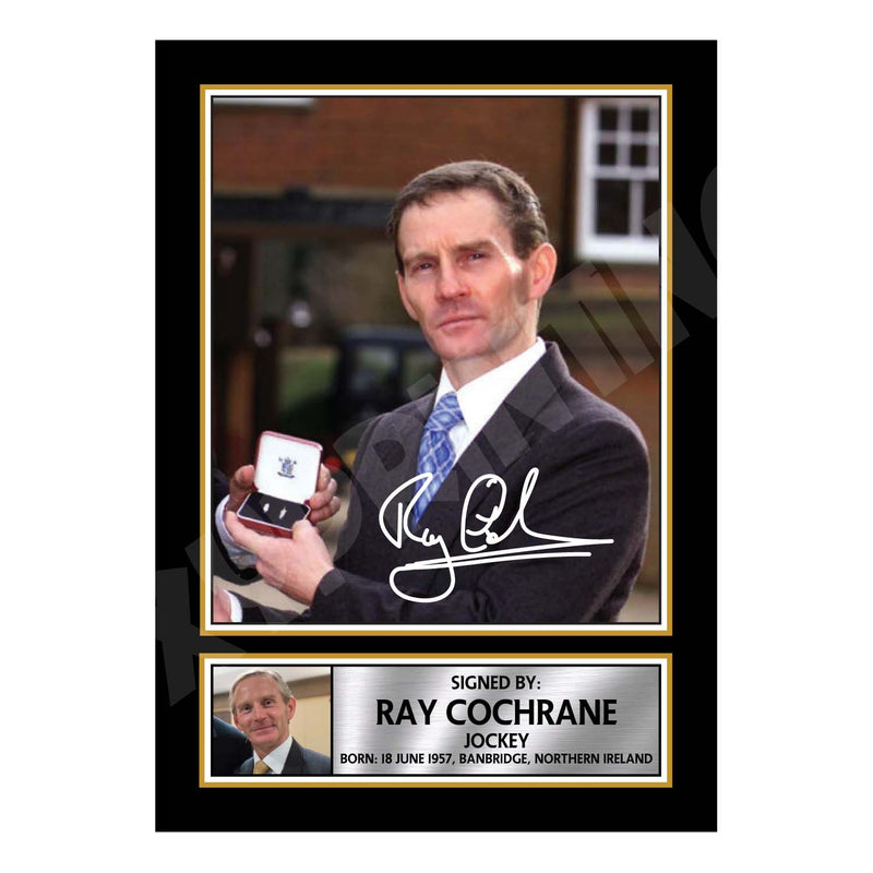 RAY COCHRANE 2 Limited Edition Horse Racer Signed Print - Horse Racing