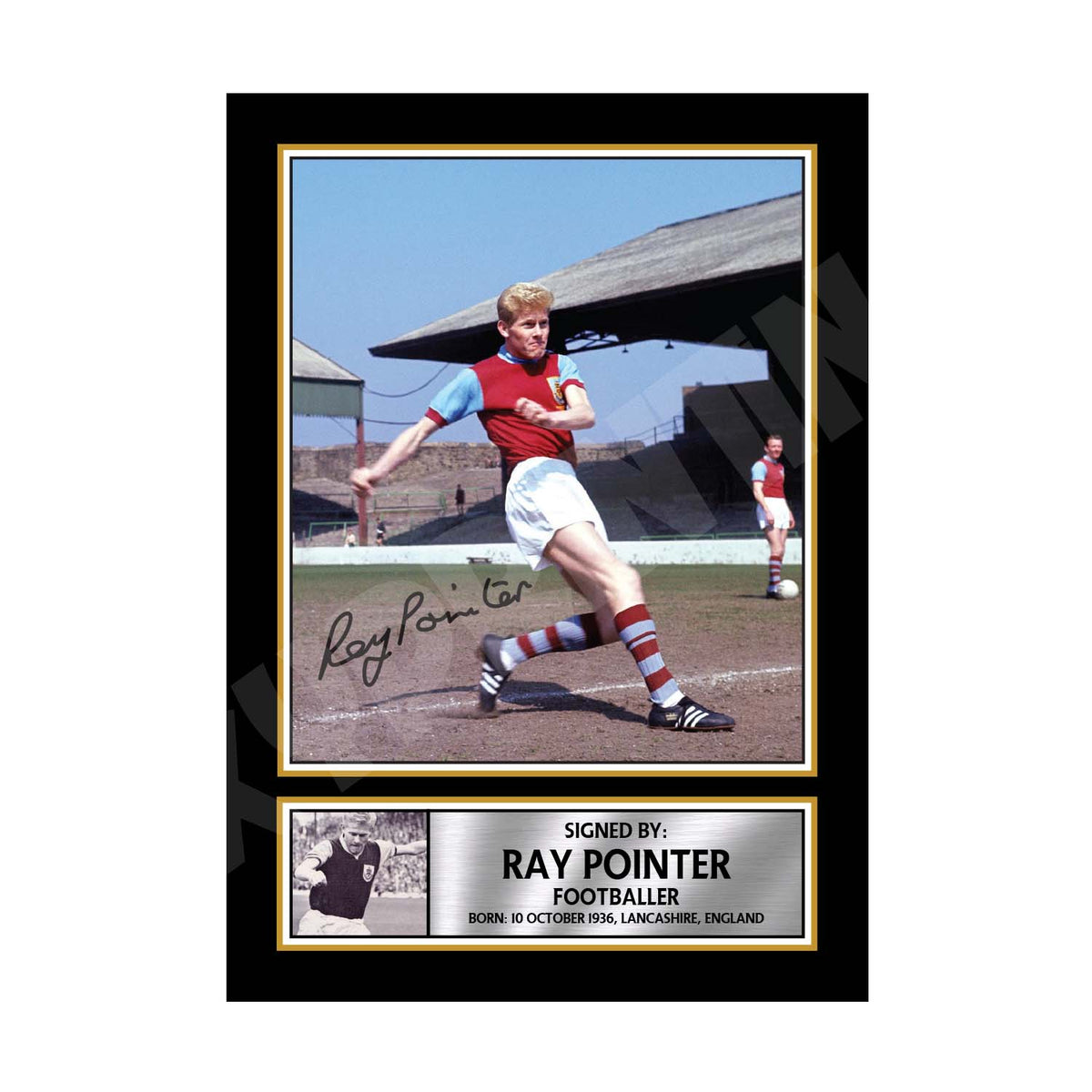 RAY POINTER Football Player Printed Signature Print – A1 Print Only