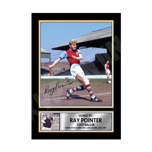 RAY POINTER Football Player Printed Signature Print