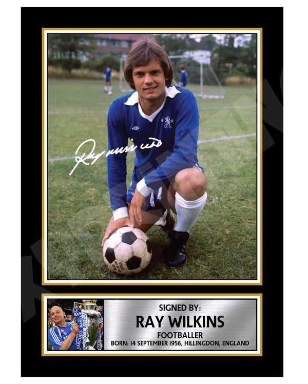 RAY WILKINS Football Player Printed Signature Print