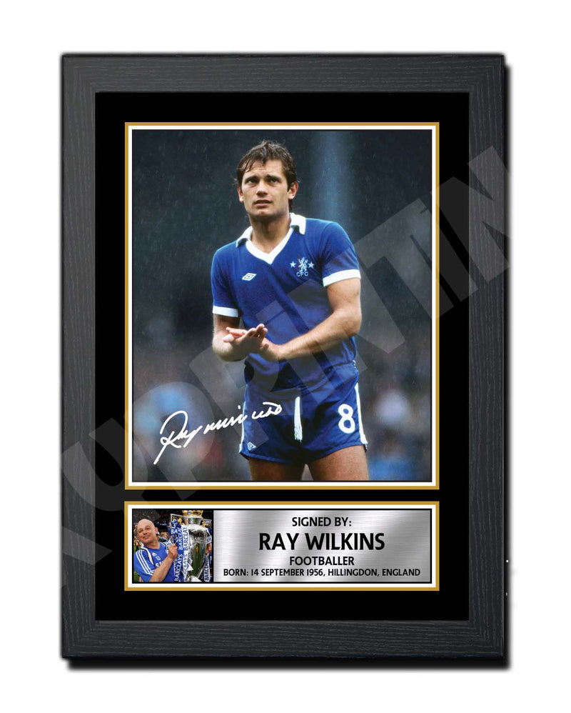 RAY WILKINS 2 Limited Edition Football Player Signed Print - Football