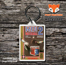 RBI BASEBALL Retro NES Game Cover Art Gaming Keyring