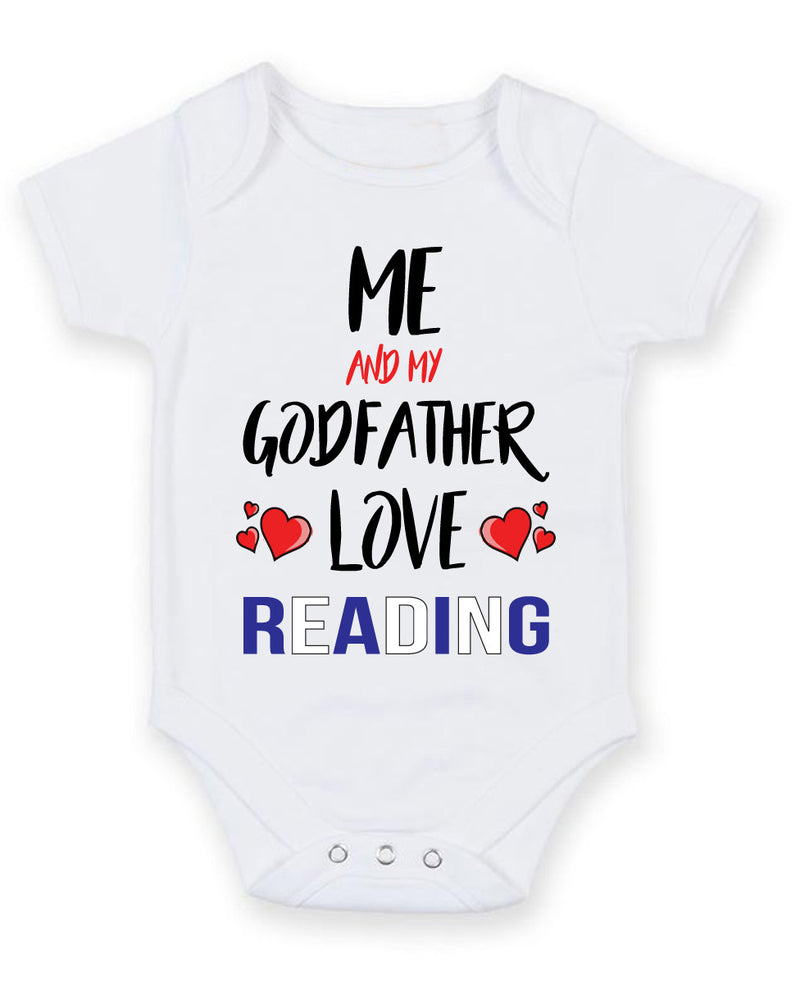 Me and My Godfather Love READING Personalised FOOTBALL TEAM Baby Grow