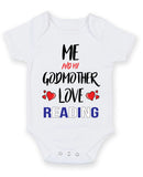 Me and My Godmother Love READING Personalised FOOTBALL TEAM Baby Grow