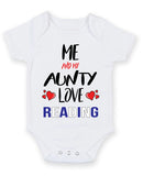 Me and My Aunty Love READING Personalised FOOTBALL TEAM Baby Grow