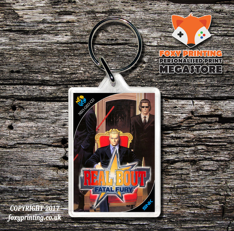 REAL BOUT FATAL FURY NEO GEO CD Game Inspired Retro Gaming Keyring