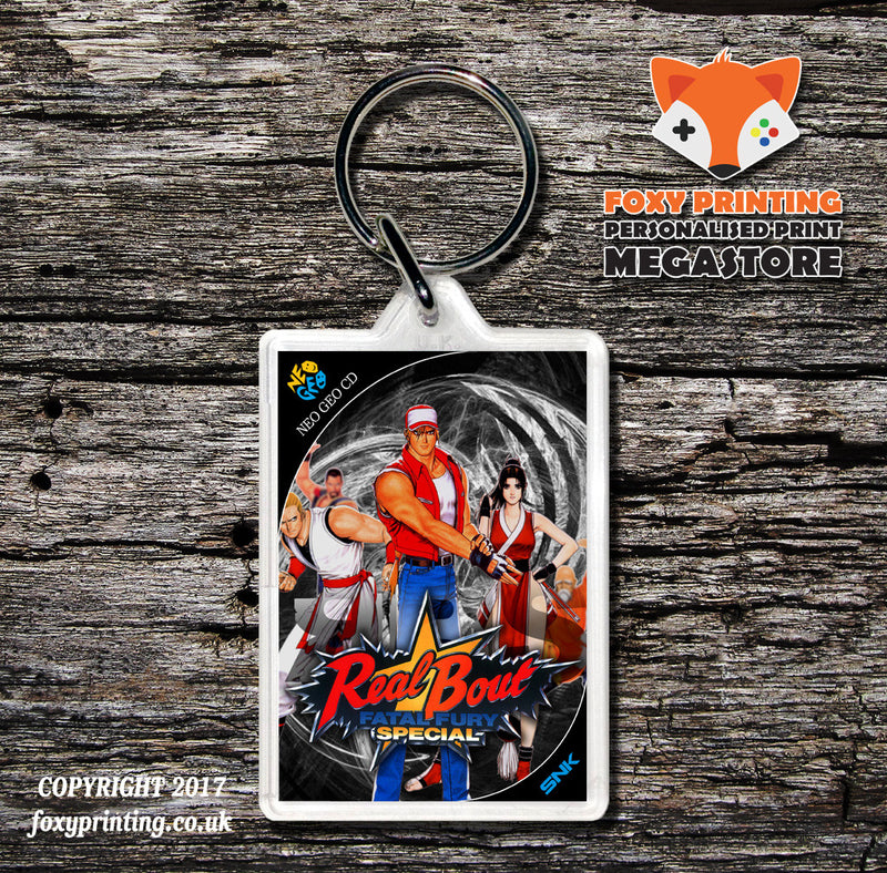 REAL BOUT FATAL FURY SPECIAL NEO GEO CD Game Inspired Retro Gaming Keyring