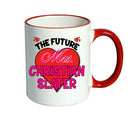 RED MUG - The Future Mrs CHRISTIAN SLATER mug - Celebrity Mug