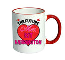 RED MUG - The Future Mrs KIT HARRINGTON mug - Celebrity Mug