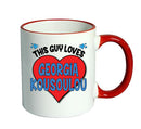 RED MUG - This Guy loves Georgia Kousoulou Mug - Celebrity Mug