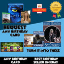 REQUEST ANY BIRTHDAYCARD