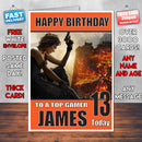 RESIDENT EVIL 4 BM2 THEME INSPIRED Style PERSONALISED Kids Adult FUNNY Birthday Card