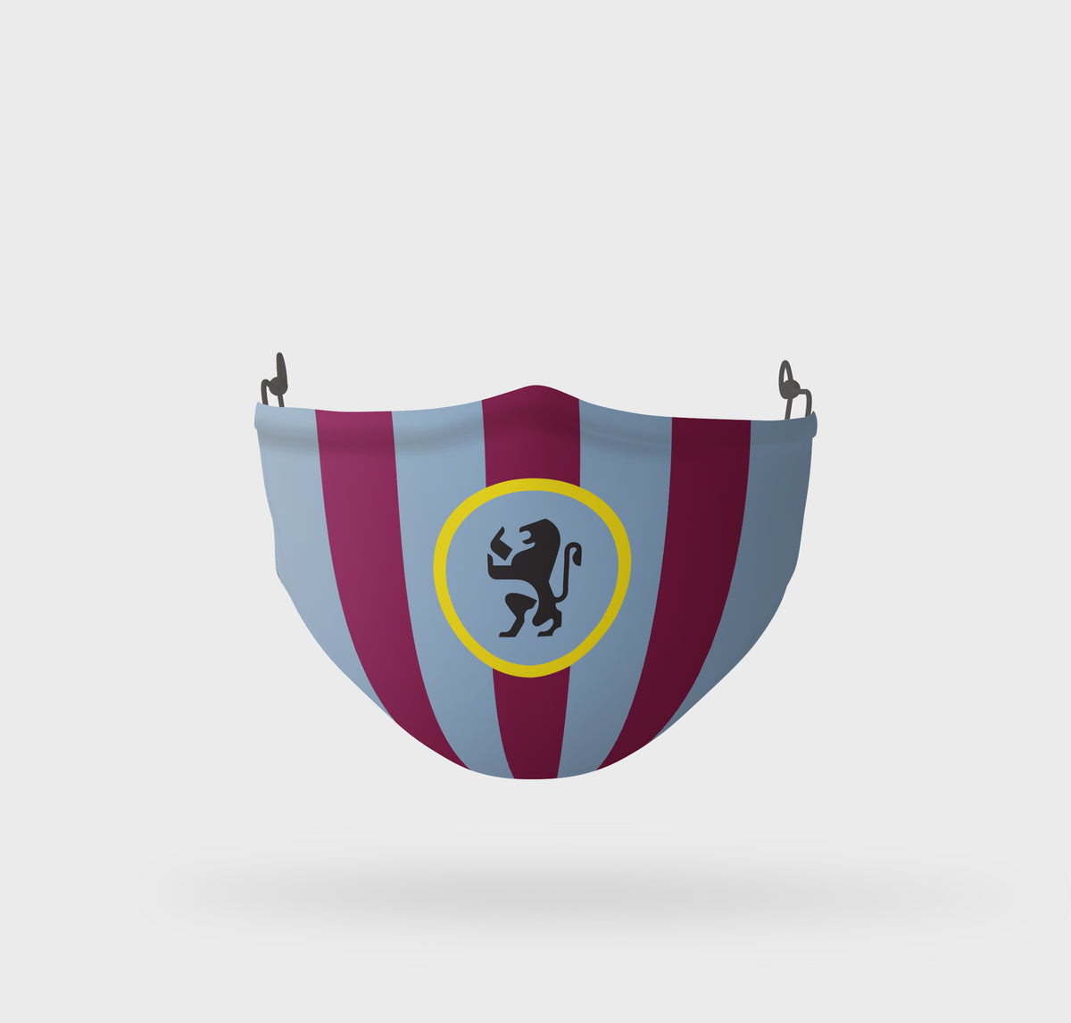 Retro Aston Villa Football Team Face Covering Mask Red & Blue