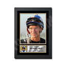 RICHARD HILLS Limited Edition Horse Racer Signed Print - Horse Racing