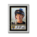 RICHARD HILLS Limited Edition Horse Racer Signed Print - Horse Racing