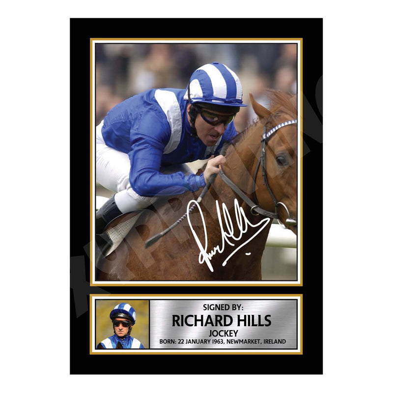RICHARD HILLS 2 Limited Edition Horse Racer Signed Print - Horse Racing