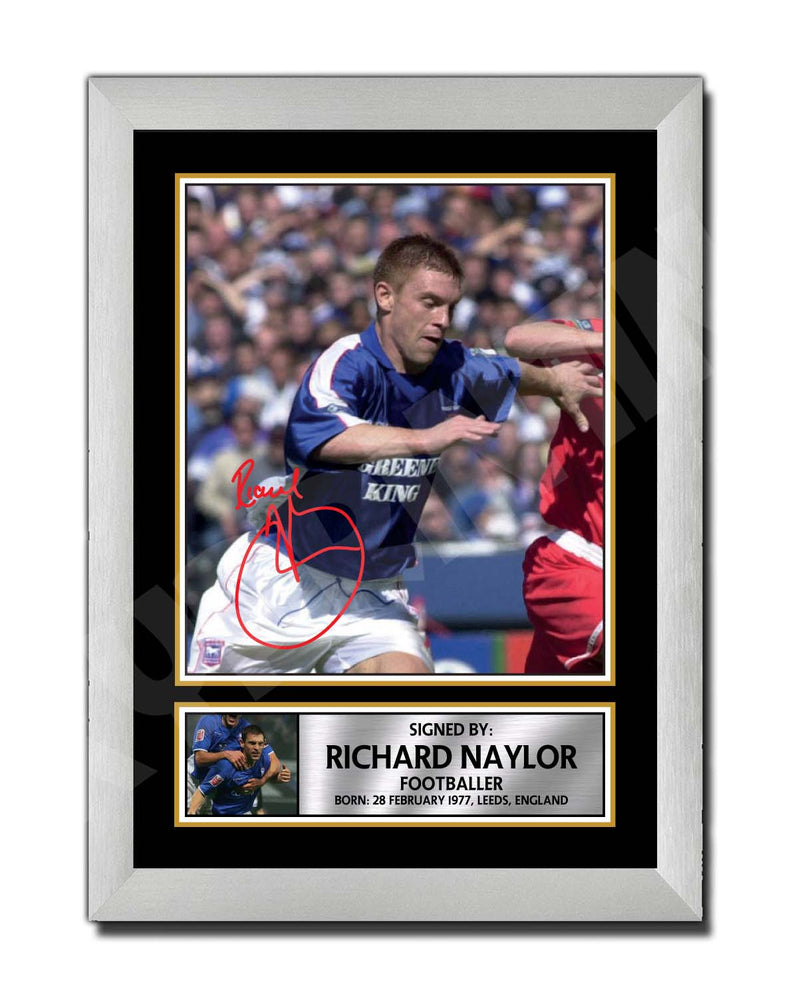 RICHARD NAYLOR Limited Edition Football Player Signed Print - Football
