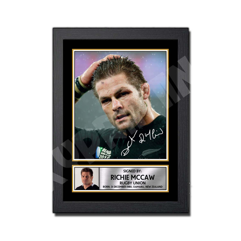 RICHIE McCAW 1 Limited Edition Rugby Player Signed Print - Rugby