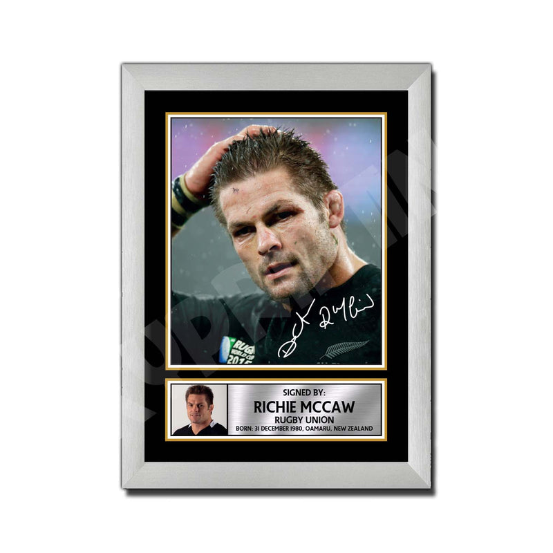 RICHIE McCAW 1 Limited Edition Rugby Player Signed Print - Rugby