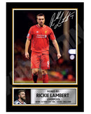 RICKIE LAMBERT 1 Limited Edition Football Player Signed Print - Football