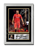 RICKIE LAMBERT 1 Limited Edition Football Player Signed Print - Football