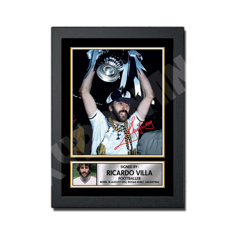 RICKY VILLA 2 Limited Edition Football Player Signed Print - Football