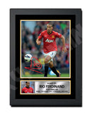 RIO FERDINAND 2 Limited Edition Football Player Signed Print - Football