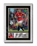 RIO FERDINAND 2 Limited Edition Football Player Signed Print - Football