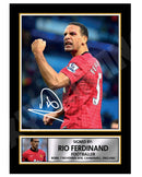 RIO FERDINAND (1) Limited Edition Football Player Signed Print - Football