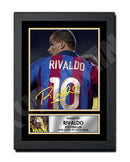 RIVALDO Limited Edition Football Player Signed Print - Football