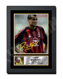 RIVALDO 2 Limited Edition Football Player Signed Print - Football