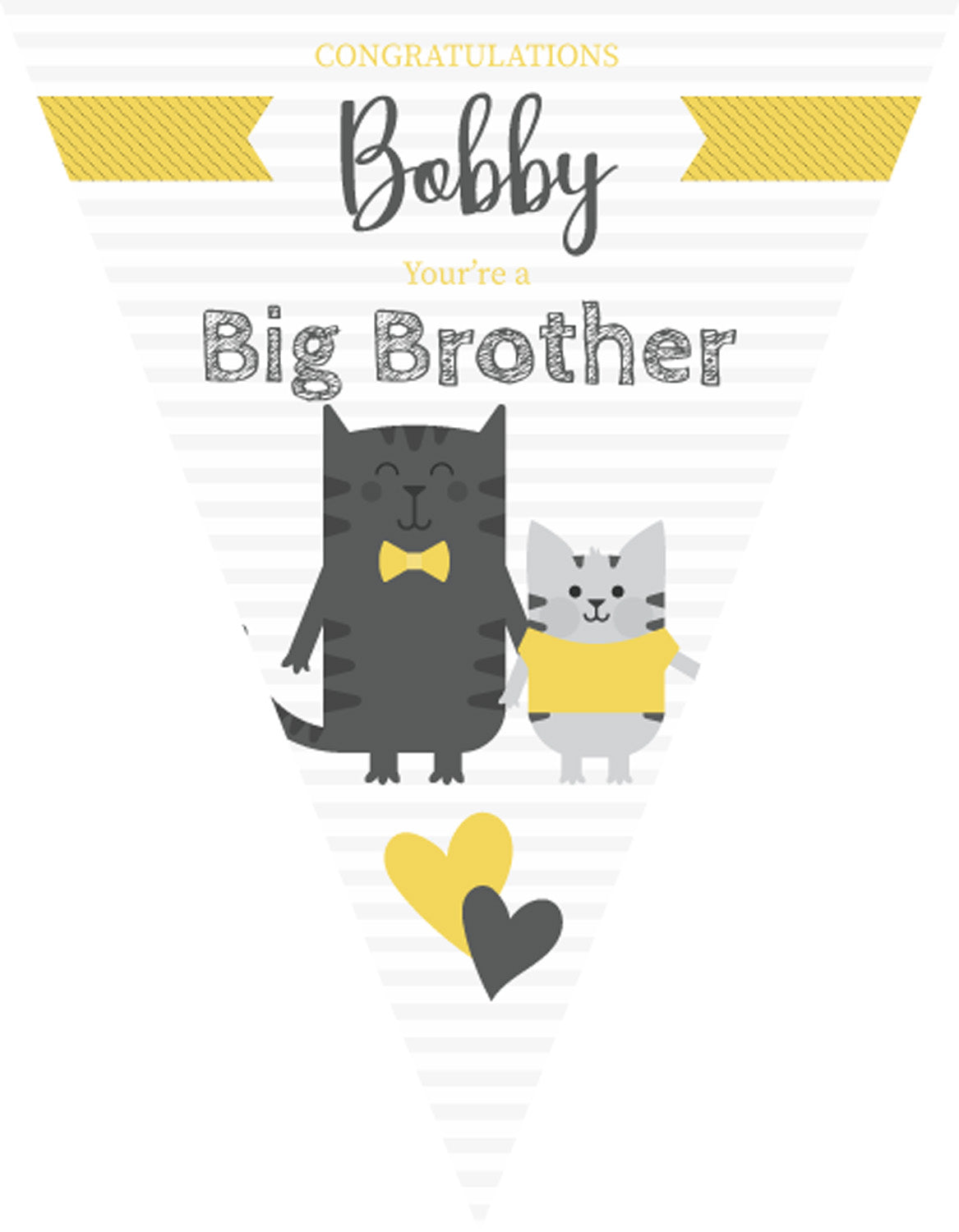 RM111 BIG BROTHER Bunting A Personalised Custom Bunting Premium Party Decorations  (Standard Bunting (14.8cm X 21cm)) – RM111 BIG Brother Bunting a Personalised Custom Bunting
