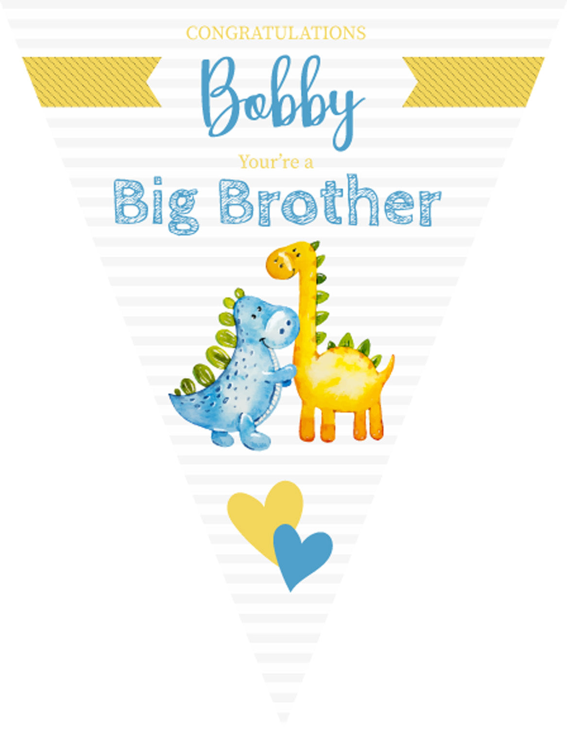 RM112 BIG BROTHER Bunting B Personalised Custom Bunting Premium Party Decorations  (Standard Bunting (14.8cm X 21cm)) – RM112 BIG Brother Bunting B Personalised Custom Bunting