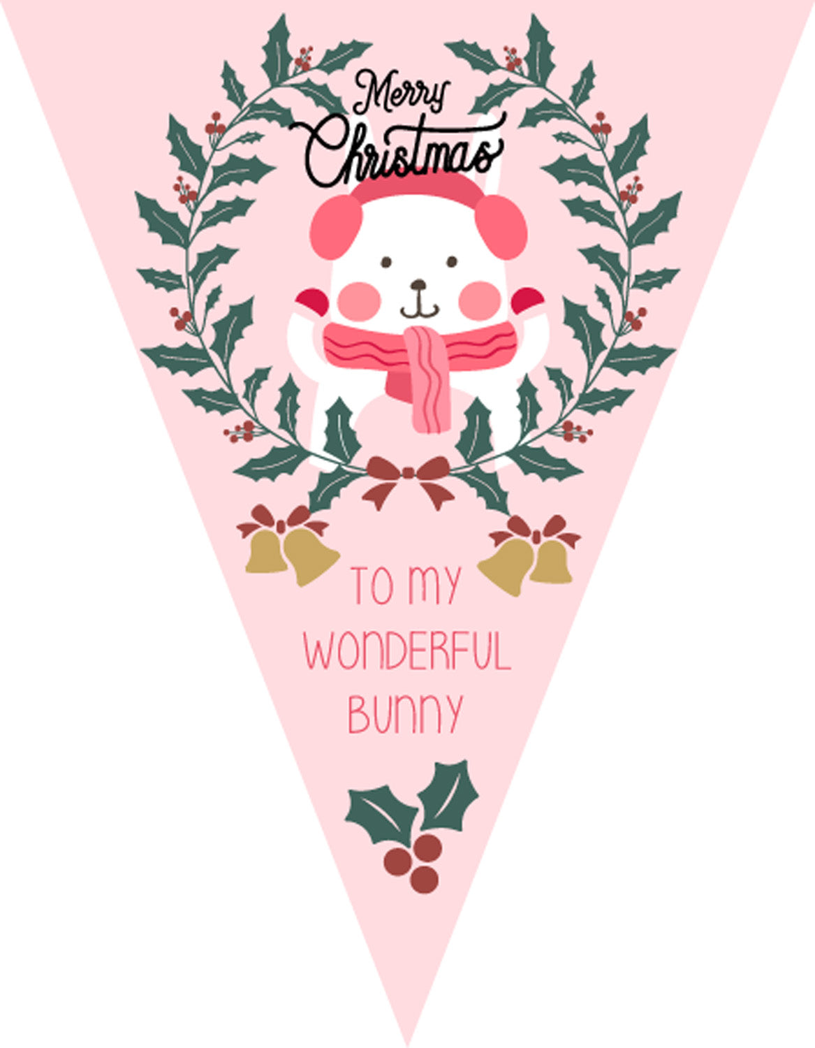 RM127 Christmas Family Member Bunting C Personalised Custom Bunting Premium Party Decorations  (Standard Bunting (14.8cm X 21cm)) – RM127 Christmas Family Member Bunting C Personalised Custom Bunting