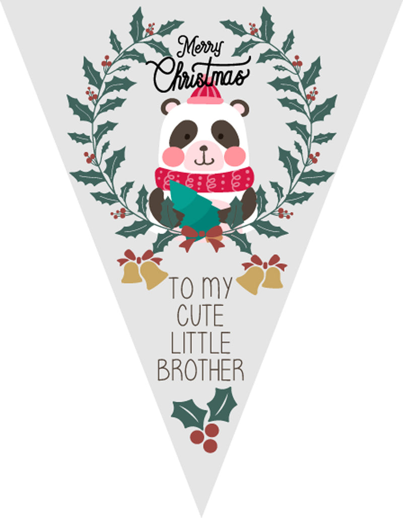 RM128 Christmas Family Member Bunting D Personalised Custom Bunting Premium Party Decorations  (Standard Bunting (14.8cm X 21cm))