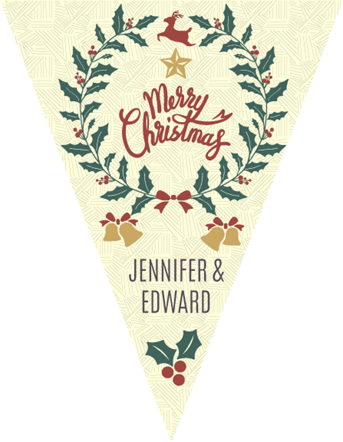 RM130 Christmas Family Member Bunting F Personalised Custom Bunting Premium Party Decorations  (Standard Bunting (14.8cm X 21cm)) – RM130 Christmas Family Member Bunting F Personalised Custom Bunting