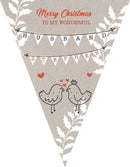 RM133 Christmas Husband Bunting B Personalised Custom Bunting Premium Party Decorations  (Standard Bunting (14.8cm X 21cm))