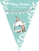 RM136 Christmas By Name Bunting A Personalised Custom Bunting Premium Party Decorations  (Standard Bunting (14.8cm X 21cm))