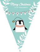 RM140 Christmas By Name Bunting E Personalised Custom Bunting Premium Party Decorations  (Standard Bunting (14.8cm X 21cm))